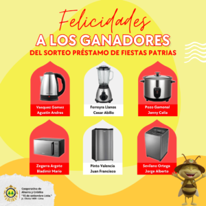 Ganadores Sorteo Fiestas Patrias